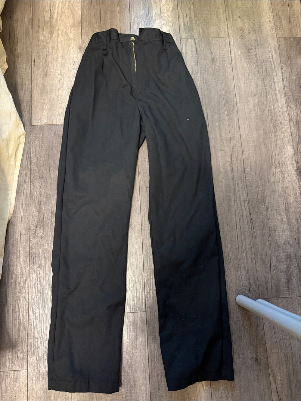 Black Classic Straight Pants - Unbranded for work uniform